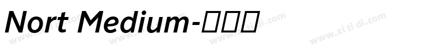 Nort Medium字体转换